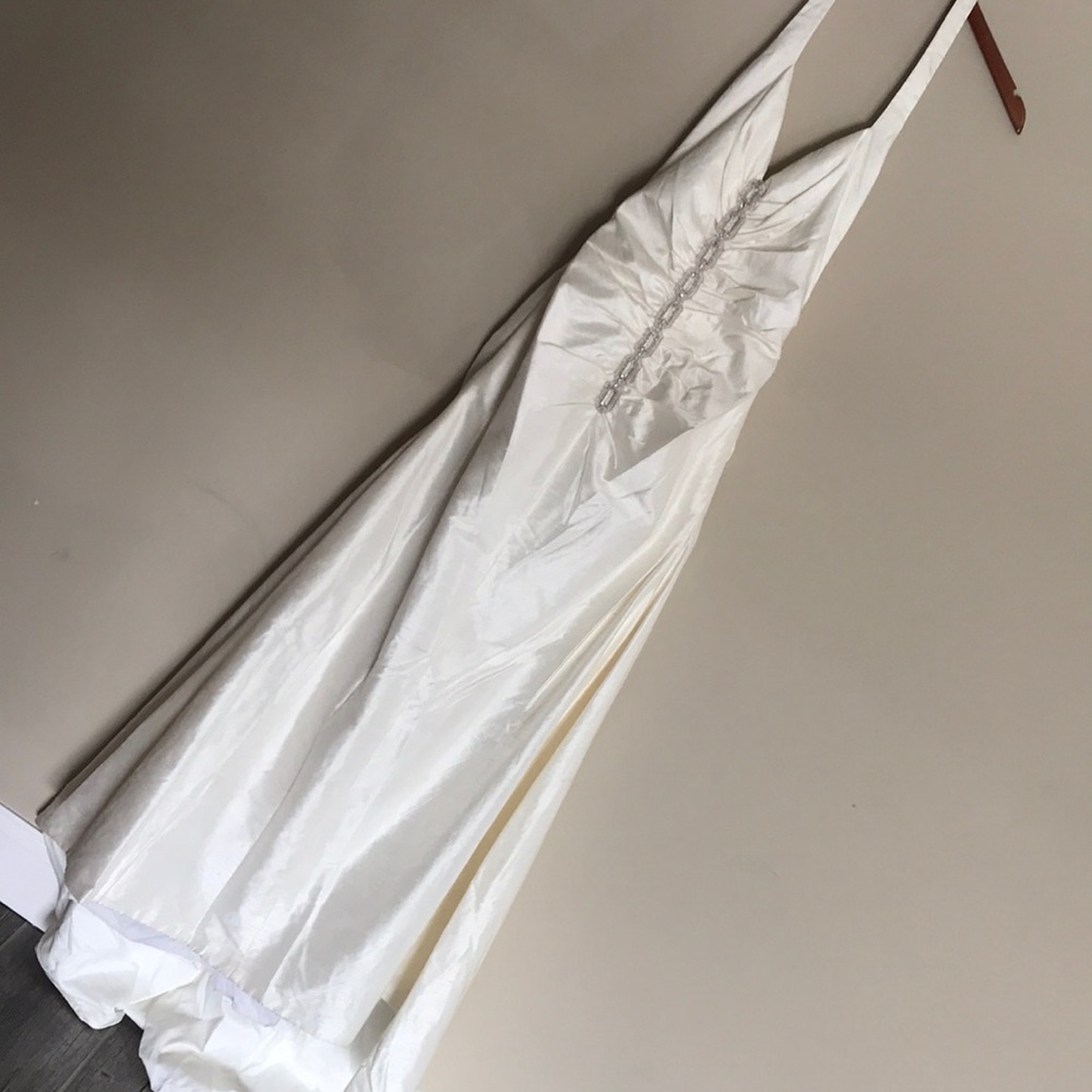 Couture Collection Plunging Back Wedding Gown